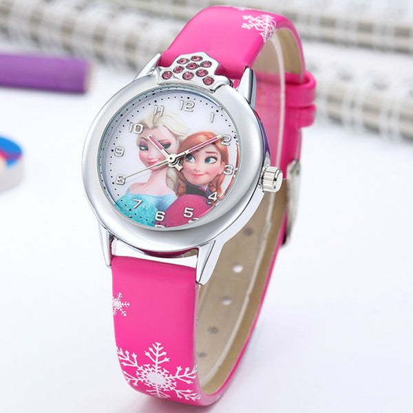 Princess Kids Leather Strap Watches