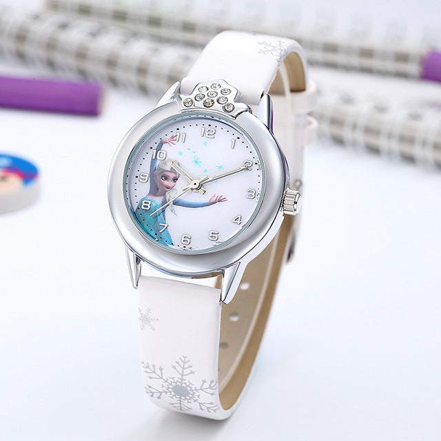 Princess Kids Leather Strap Watches