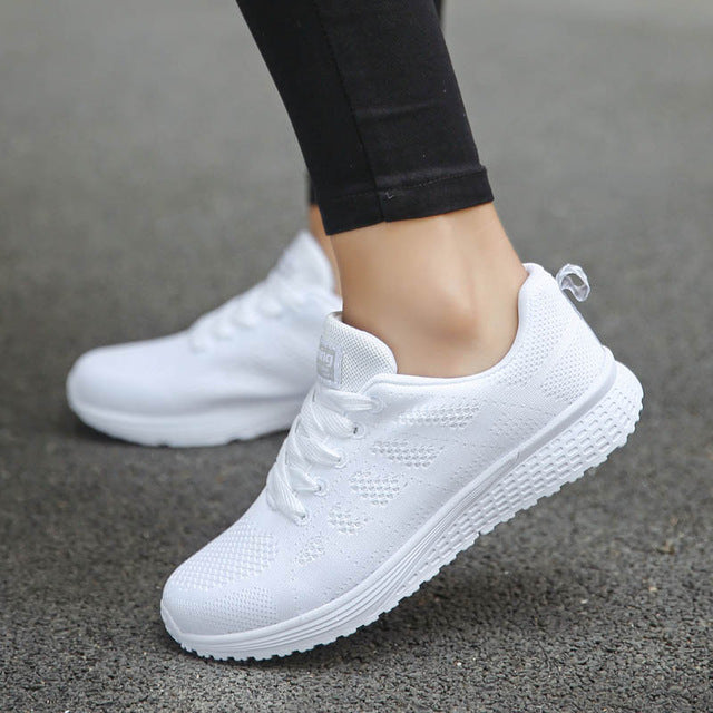 Woman Sneakers White Platform Trainers