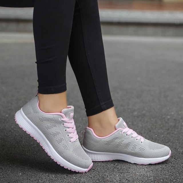 Woman Sneakers White Platform Trainers