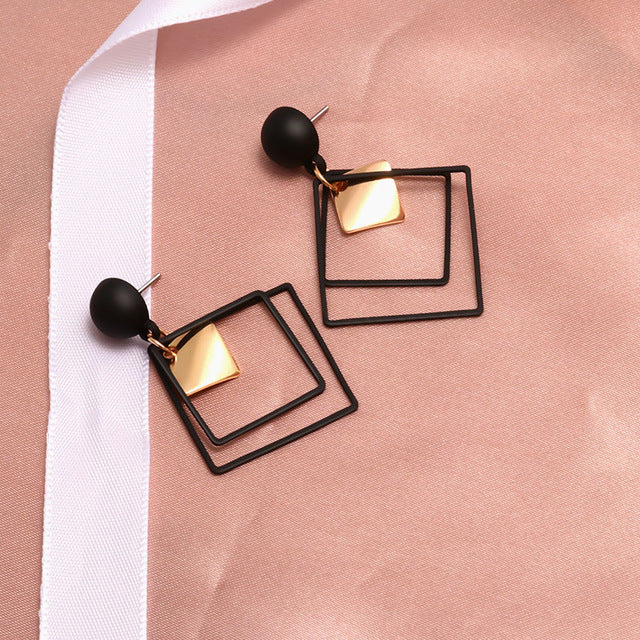 New Fashion Round Dangle Drop Korean Earrings For Women