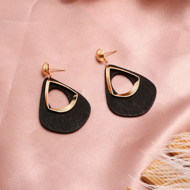 New Fashion Round Dangle Drop Korean Earrings For Women