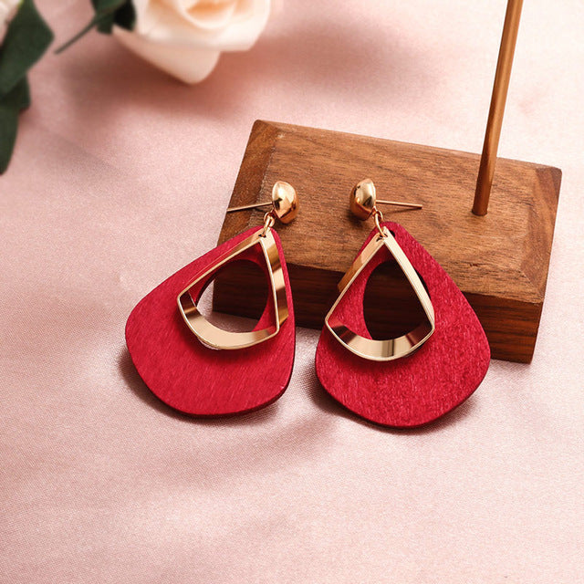 New Fashion Round Dangle Drop Korean Earrings For Women