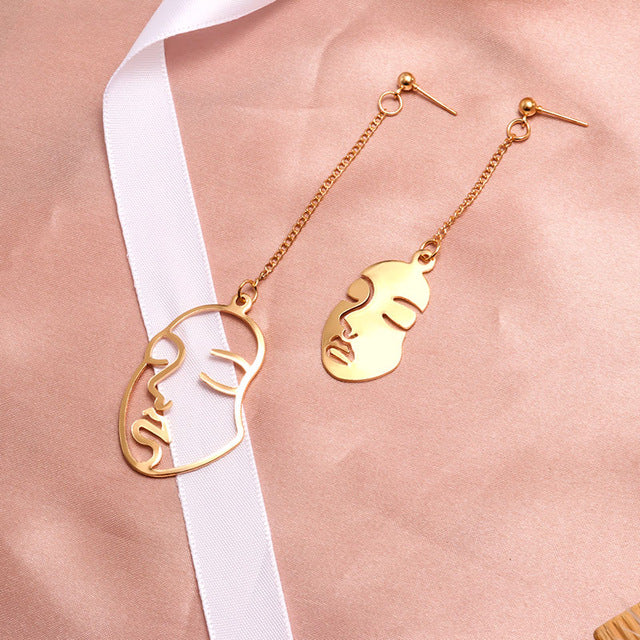 New Fashion Round Dangle Drop Korean Earrings For Women