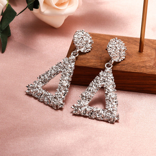 New Fashion Round Dangle Drop Korean Earrings For Women